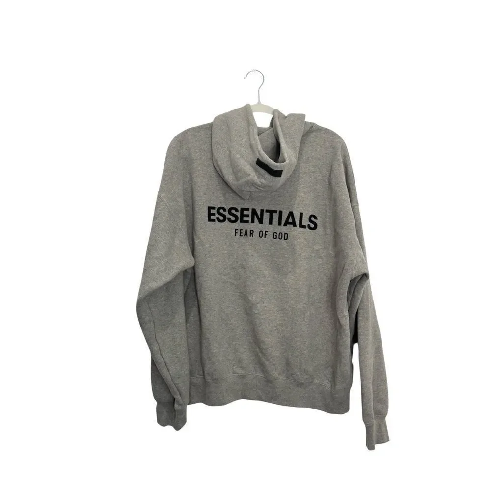 NEW Fear of God Essentials Hoodie 'Dark Oatmeal' - Picture 5 of 7